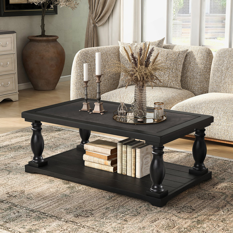 Table basse Farmhouse, Noir