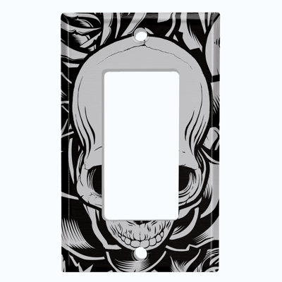 Patterned 1 - Gang Toggle Light Switch Standard Wall Plate
