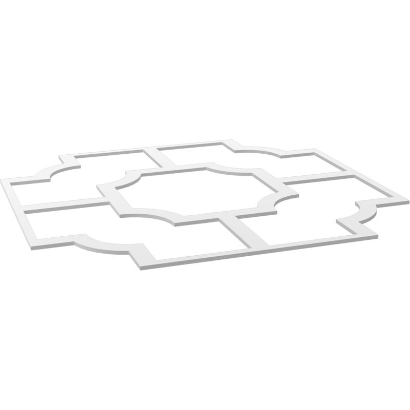 Charpente de plafond décorative Bradley, H 33 po x l 33 po x P 0,375 po