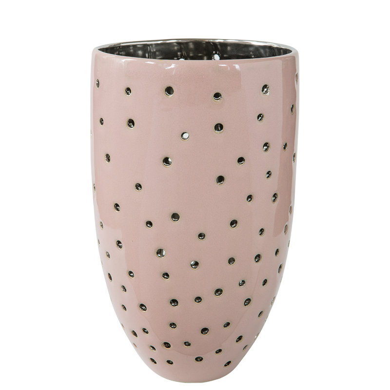 G Tabletop Lantern, 18cm H x 13cm W x 13cm D, Pink