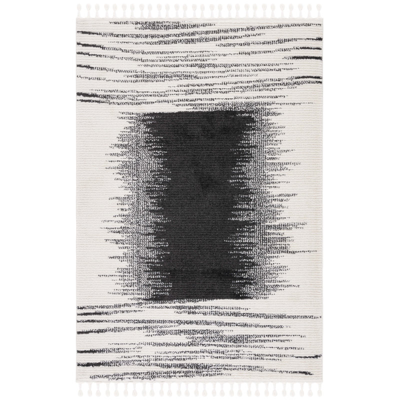 Bannon Tassel Performance Abstract Rug, Rectangle 5'5" x 7'6"