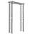 Cahors 127cm W x 36cm D Steel Arbour in Black