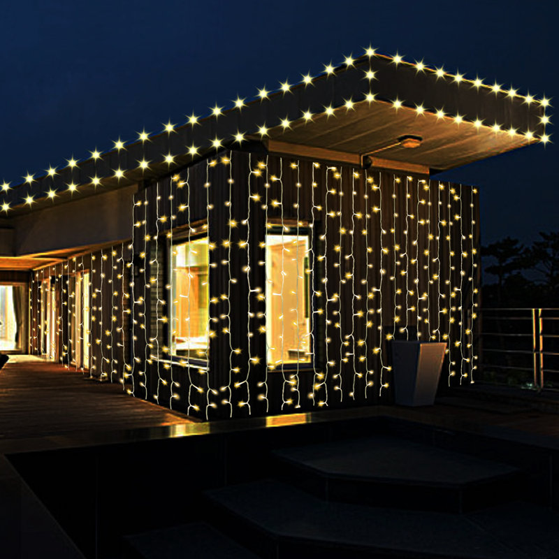117.6'' LED Twinkle String Lights, Warm White, 300 Lights