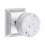 Terrazzo Round Knob with Square Rosette-1348897146