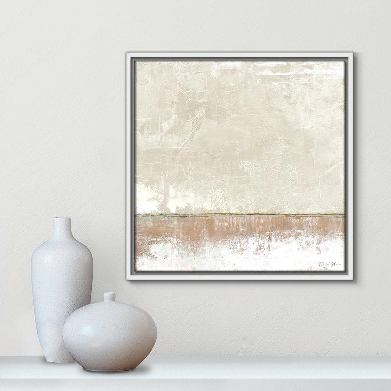 Delevan Better Days 2 - Floater Frame Print on Canvas, 17.5" H x 17.5" W, White
