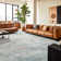 Bohemian Abstract Style Machine-Washable Non-Slip Area Rug, Pet-Friendly