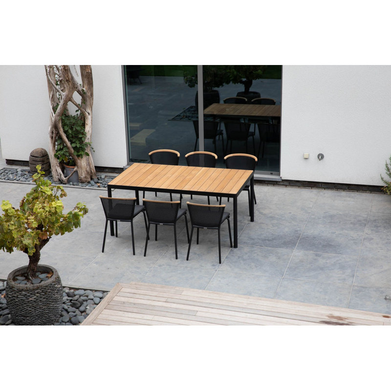 Riad Outdoor Dining Side Chair, White, No Cushion