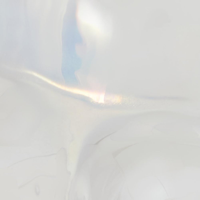 Vase de table en verre Haxby, Blanc