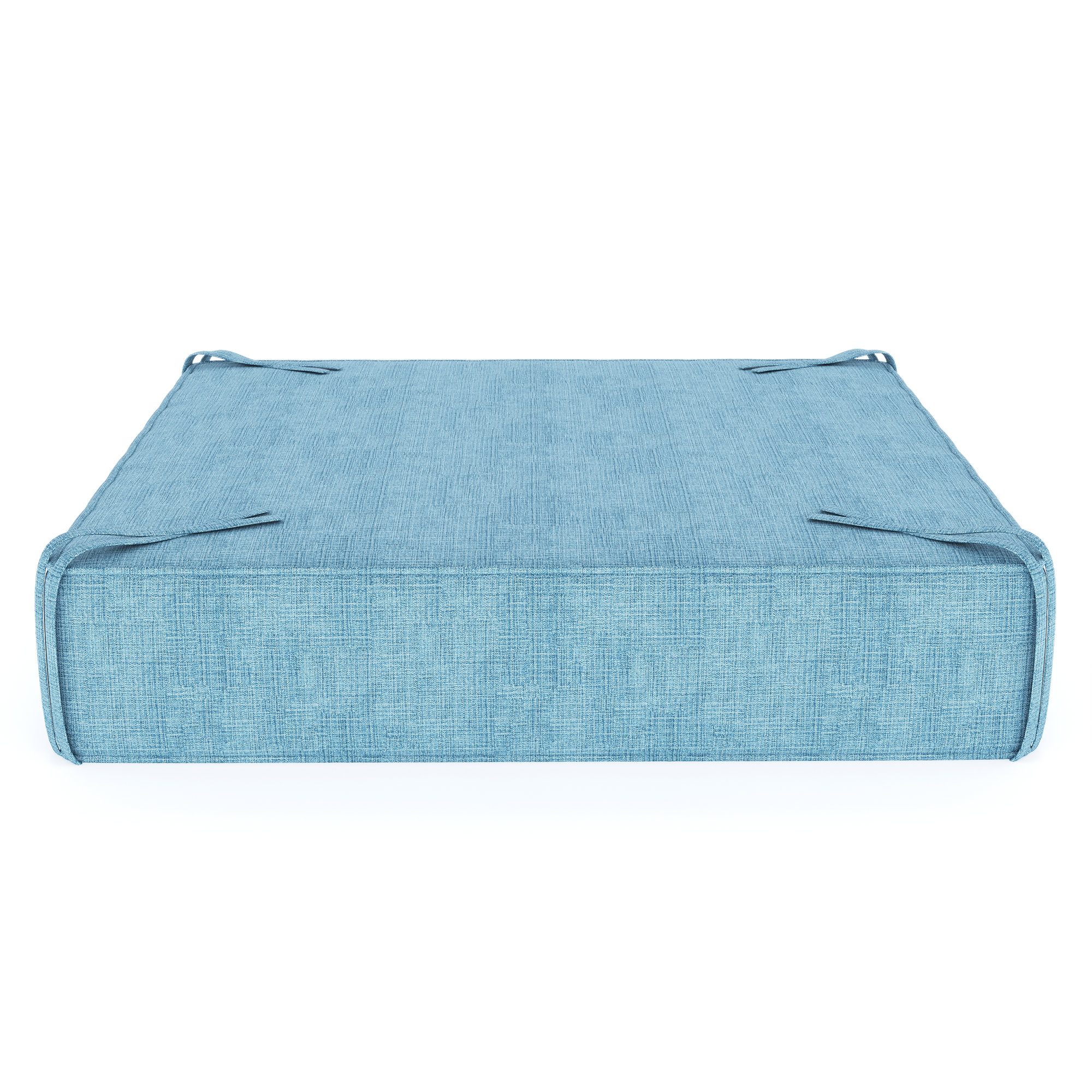 Sunbrella Outdoor Ottoman Cushion, Cast Horizon Sunbrella® Plainweave