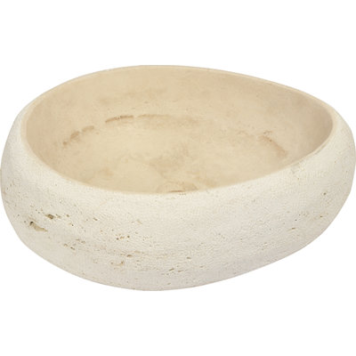 RITA & LOLA Home 400mm L x 500mm W Stone Oval Sink