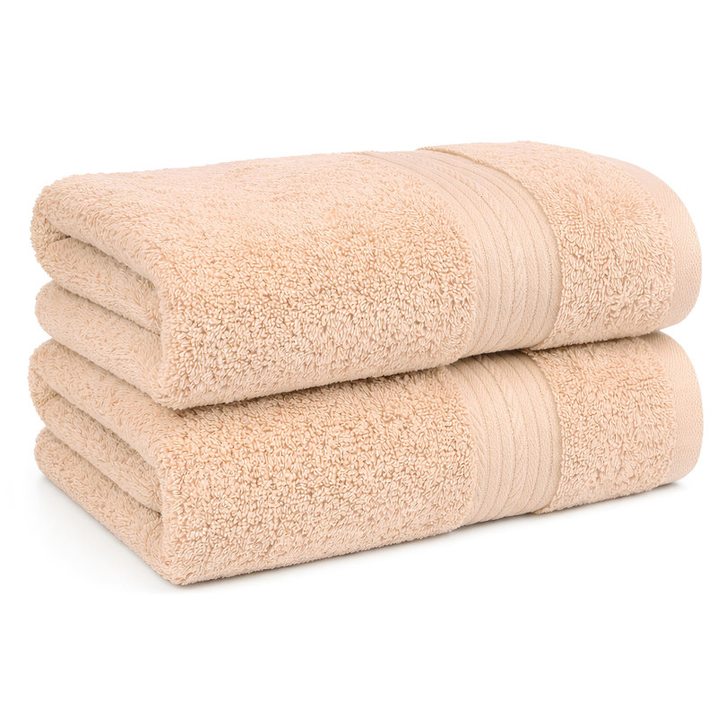 Essuie-mains 100% coton 600 g / m² absorbant à séchage rapide, Beige
