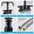 Bathroom faucet with 360 degree turn spout-115827302
