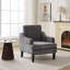 Fauteuil d'appoint rembourré en chenille Mordern And Chic Design-207484026