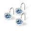 Rose, crochets de douche, bleu