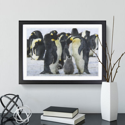 Emperor Penguins - Picture Frame Graphic Art