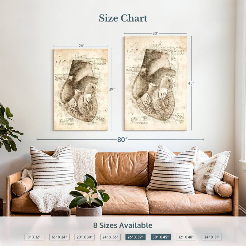Keiri Human Heart Inside View, 39" H x 26" W