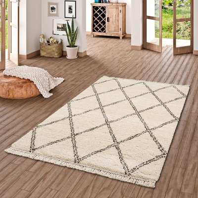 Kepler Geometric Shag Area Rug