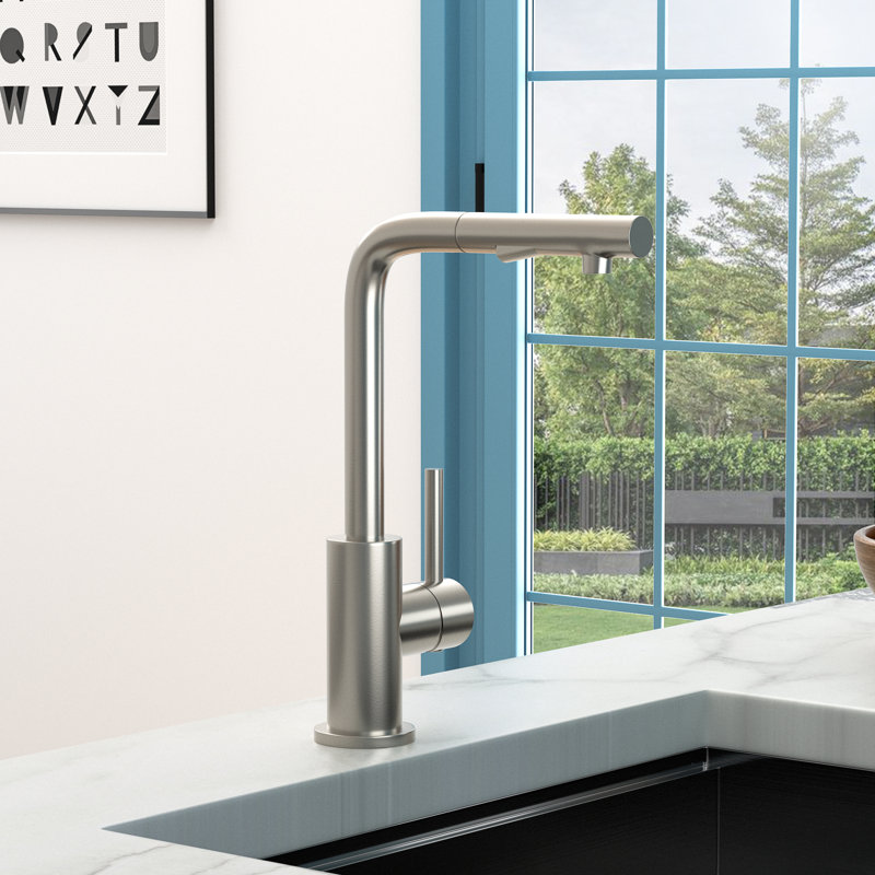 Versatile Pull Down Sprayer Stainless Steel Modern Kitchen Experience