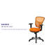 Chaise de bureau ergonomique en filet à dossier moyen avec accoudoirs réglables Siyer-33351262-53663816