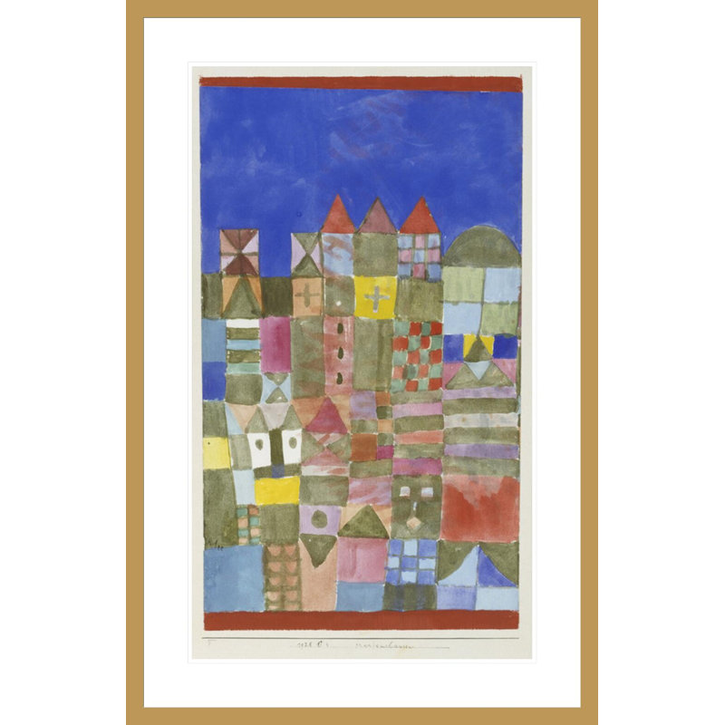 Marjamshouse par Paul Klee, impression giclée encadrée, H 41,5 po x l 27 po