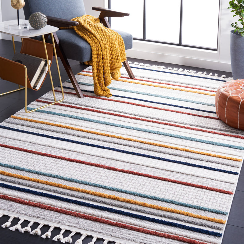 Onna Performance Striped Rug, Rectangle 5'3" x 7'6"