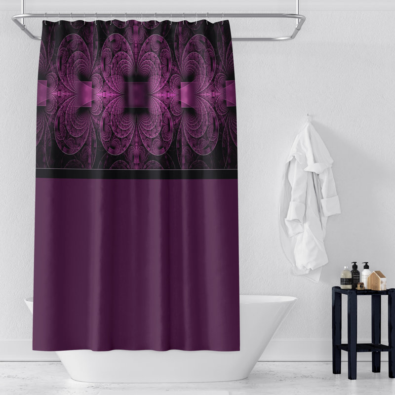 Rideau de douche + crochets, 72 po x 70 po