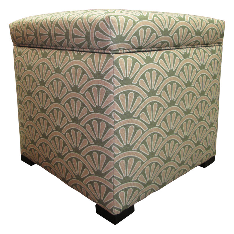 McDougal Upholstered Ottoman, Bonjour Blush