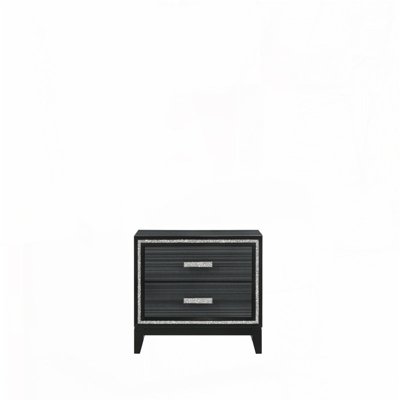 Table de chevet noire, Noir