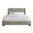 Full Platform Bed with Storage Grey Velvet-374574622-374574613