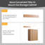 Armoire murale moderne à 2 portes avec lattes Modern, armoire à pharmacie flottante de 0,6 po d'épaisseur avec tablettes réglables, rangement au-dessus de la toilette pour salle de lavage, chêne naturel