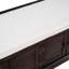 Banc de rangement avec 4 portes et tablettes réglables, banc à chaussures avec coussin amovible pour le salon, vestibule (espresso)-130150997