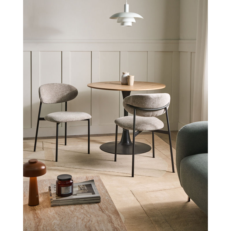 46cm H Upholstered Side Chair in Beige