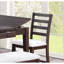 De 2 chaises à hauteur de comptoir avec dossier, dégradé de couleur noyer et doublure de siège rembourrée pour les salles à manger contemporaines avec abat-jour tonique-425516270