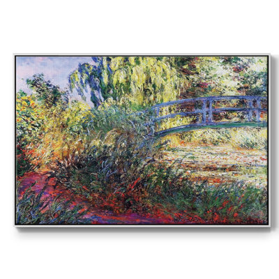 Le pont japonais (l'eau), reproduction sur toile