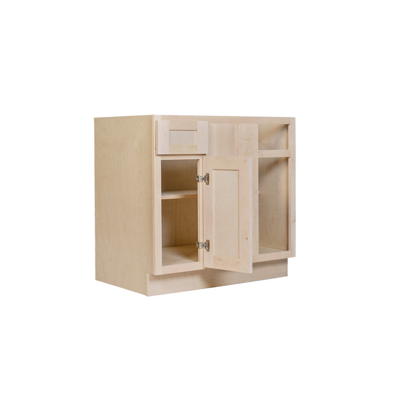 Unfinished Shaker Blind Corner Base Cabinet - BBC3639