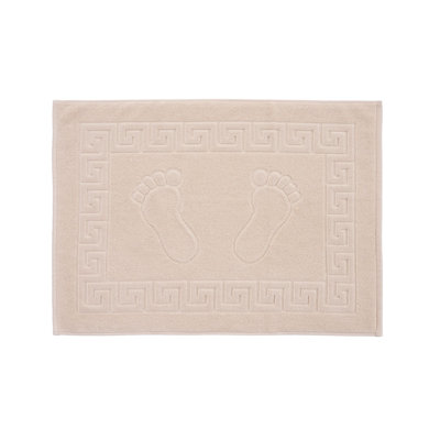 Ensemble de tapis de bain en coton de luxe (2 pièces), crème, 19,7 po x 27,6 po | 100% coton, 20,5 oz / verge carrée | Lavable à la machine à 104 ° F | Doux et absorbant, parfait pour la décoration et le confort de la salle de bain