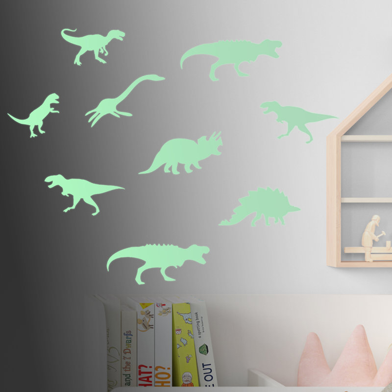 Adhésif décoratif dinosaure brillant