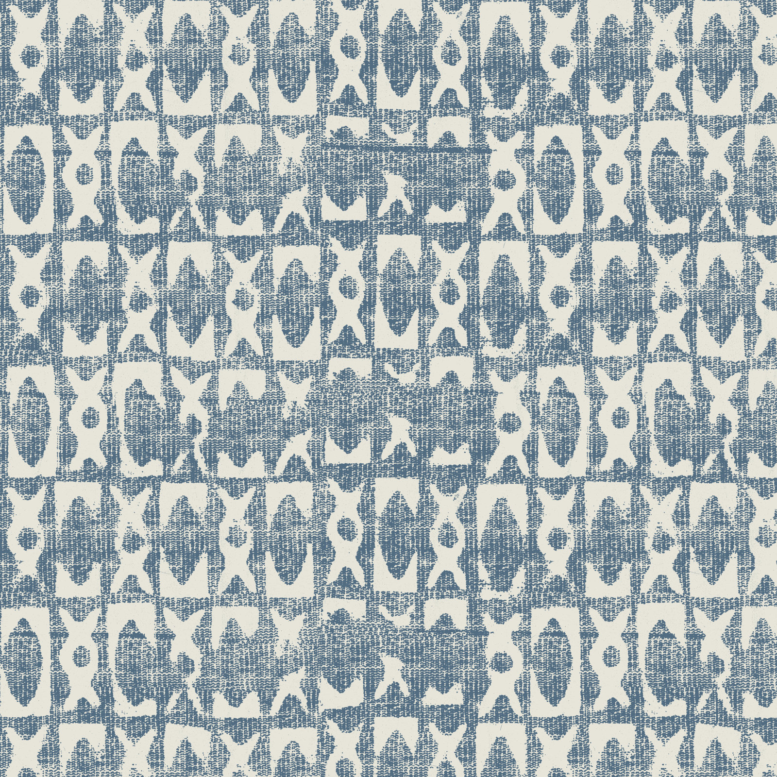 Howth Dining Armchair, Texture Block Blue