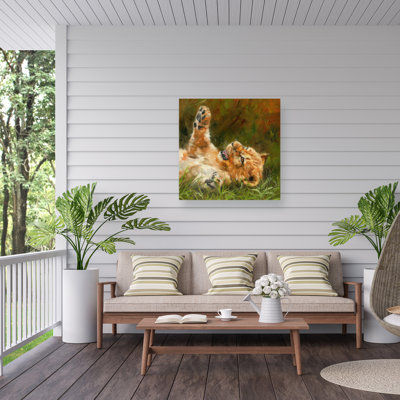 Toile d'extérieur David Stribble Lion Cub 1012