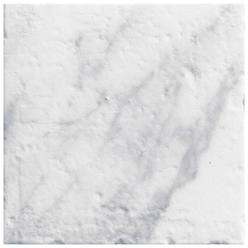 Versailles 7-7 / 8 po X 7-7 / 8 po Carreau de porcelaine pour plancher et mur, Blanc / gris