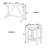 Edik Farmhouse 3-Piece Counter Height Dining Table Set with USB Port and Stools, Kitchen Table Set,dining room set,dinning table set-860721472