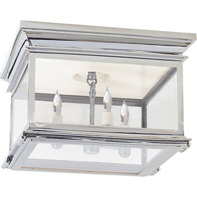 Chapman & Myers Club Large Square Flush Mount