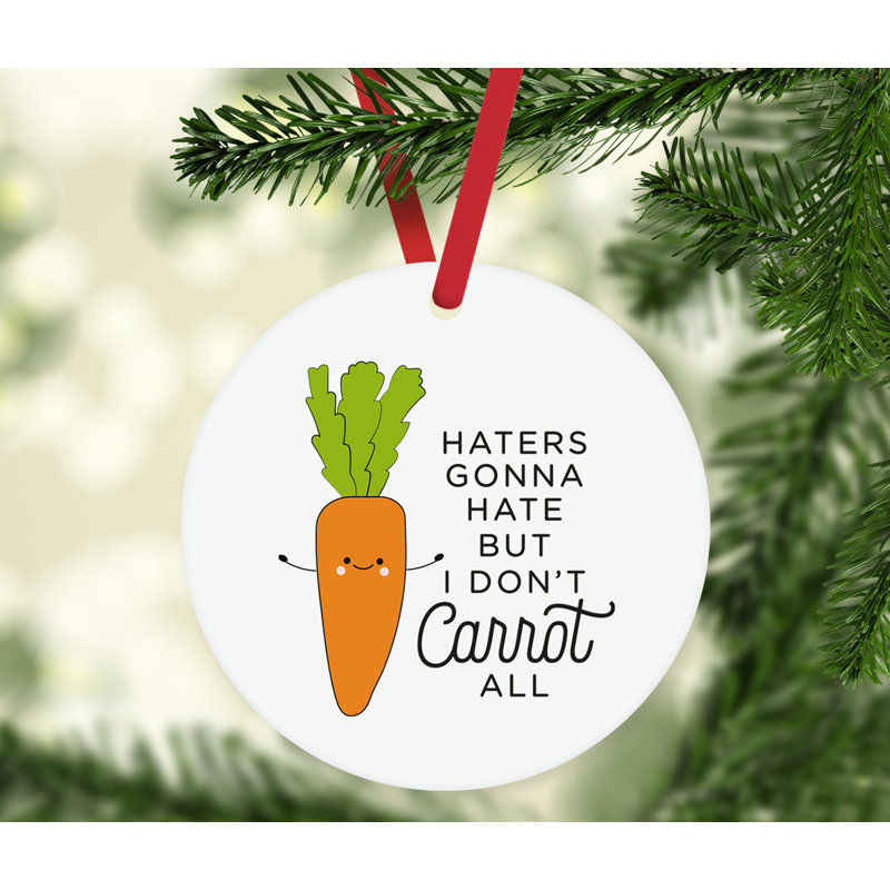 Ornement en forme de carottes Funny Food pun