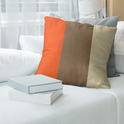Striped Linen Reversible Pillow Cover