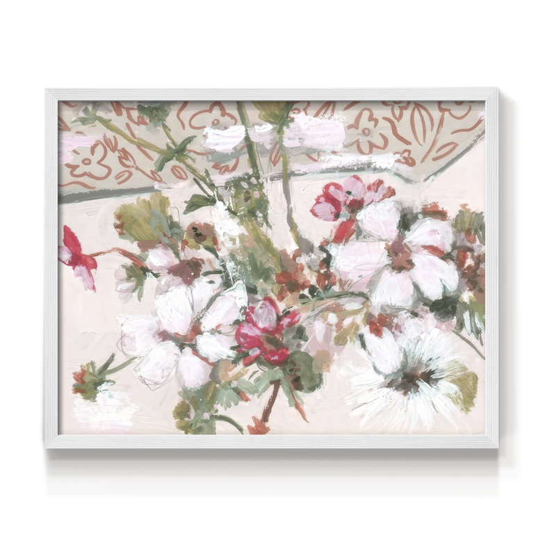 «Blooming Sweetness II», reproduction encadrée, H 11 po x l 14 po, Blanc