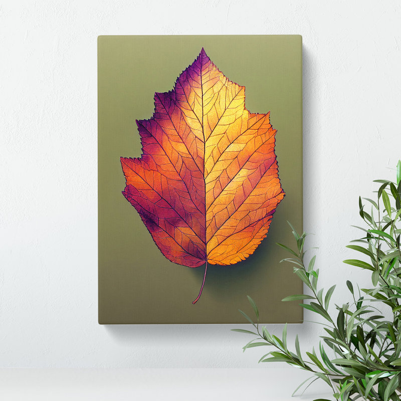 Autumn Leaf No.4 - Wrapped Canvas, 76cm H x 50cm W x 3cm D
