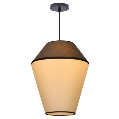 1-Light Pendant Light Geometric