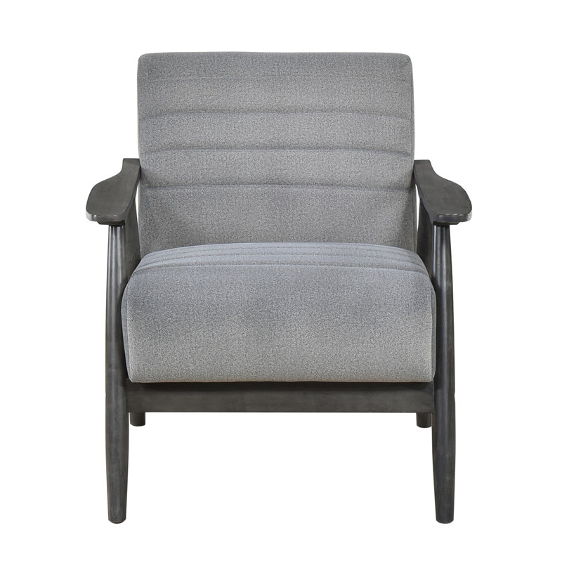 Siège d'appoint transitionnel, 100% velours, bois massif, poids de 28,49 lb, chaise de style décontracté à profondeur d'assise de 21 po, fabrication en bois et en contreplaqué gris, 29,87 po