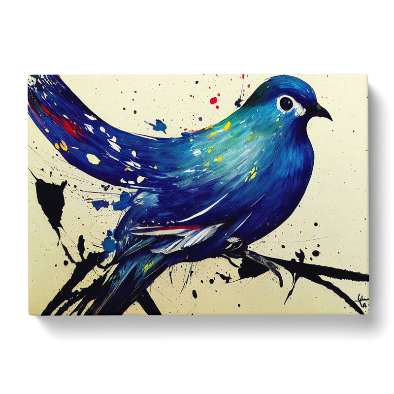 Dove Bird Splash Vol.3 Abstract - Wrapped Canvas, 35cm H x 50cm W x 3cm D