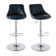 Nials Swivel Upholstered Counter Stool with Metal Frame